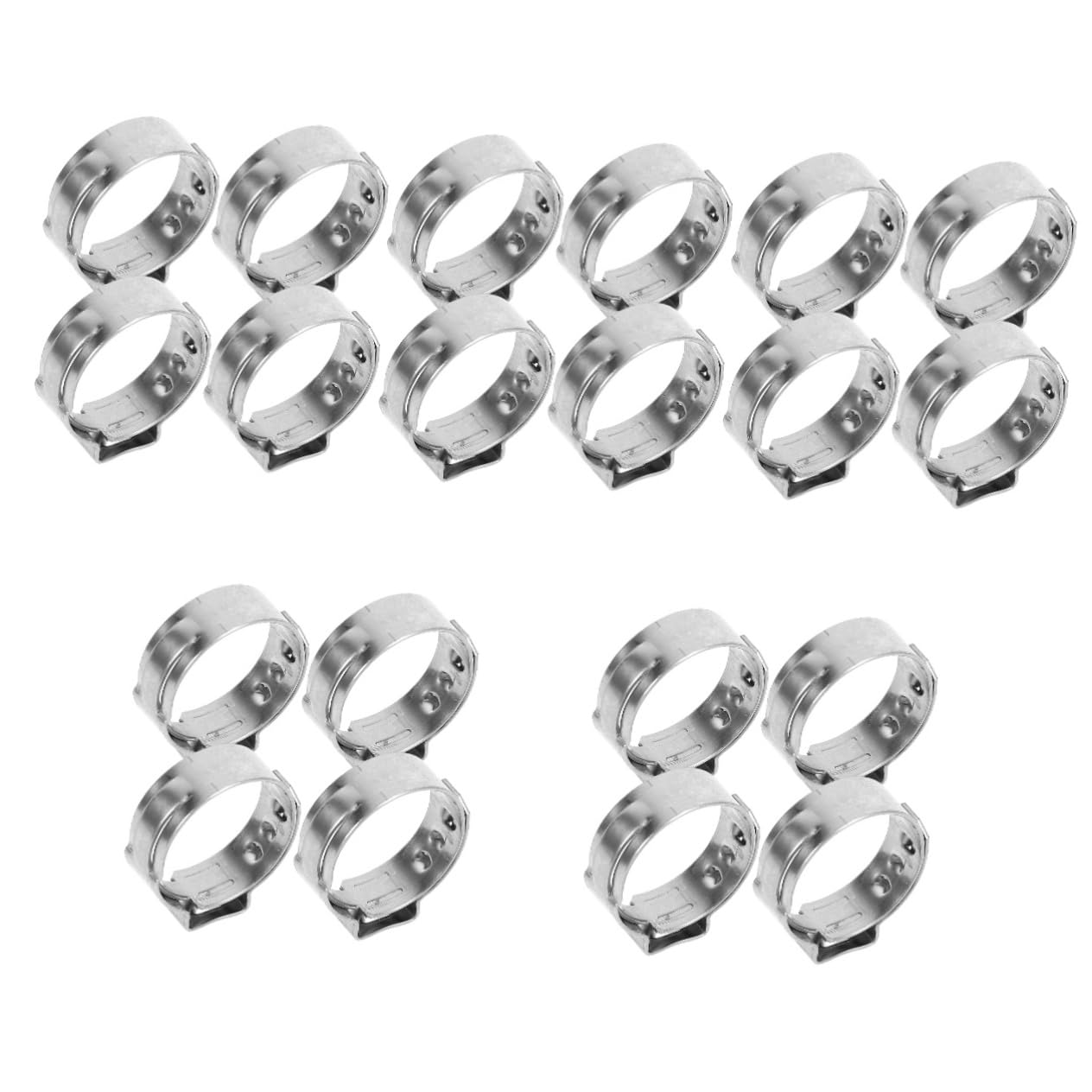 Gatuida 250 Pièces Collier De Serrage Outil De Sertissage De Tuyau Pex Pince À Anneau Pinces De Tuyau Pex Outil De Serrage De Fil Collier De Serrage Clip De Serrage Anneaux À Sertir Pex