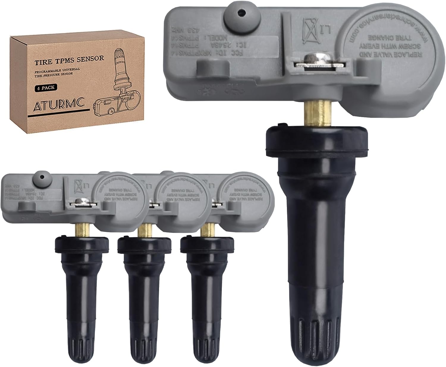 Set of 4 TPMS Tire Pressure Sensor 433MHZ Compatible with Ford Transit Mustang Taurus Conqueror Escape Fuxing F-150 Felix Lincoln Navigator MKT MKX MKZ MS Mark LT OE# BB5Z1A189A