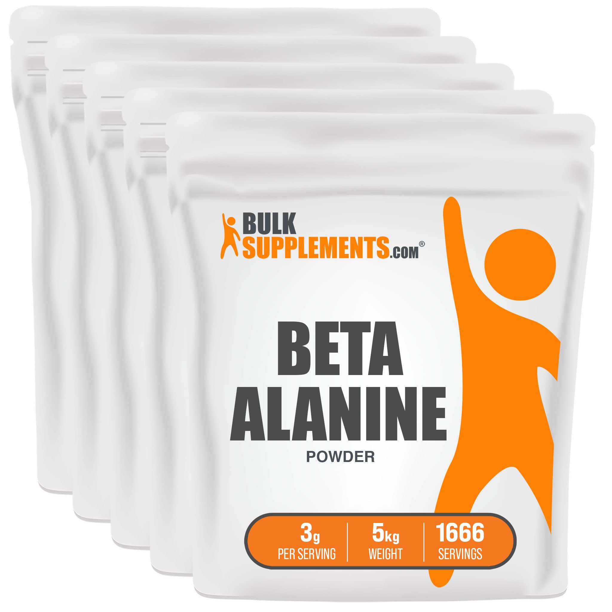 BulkSupplements.com Beta Alanine Powder - Beta-Alanine Supplement, Pre-Workout Supplement - Unflavored & Gluten Free, 3g per Serving, 1kg (2.2 lbs) (Pack of 1)