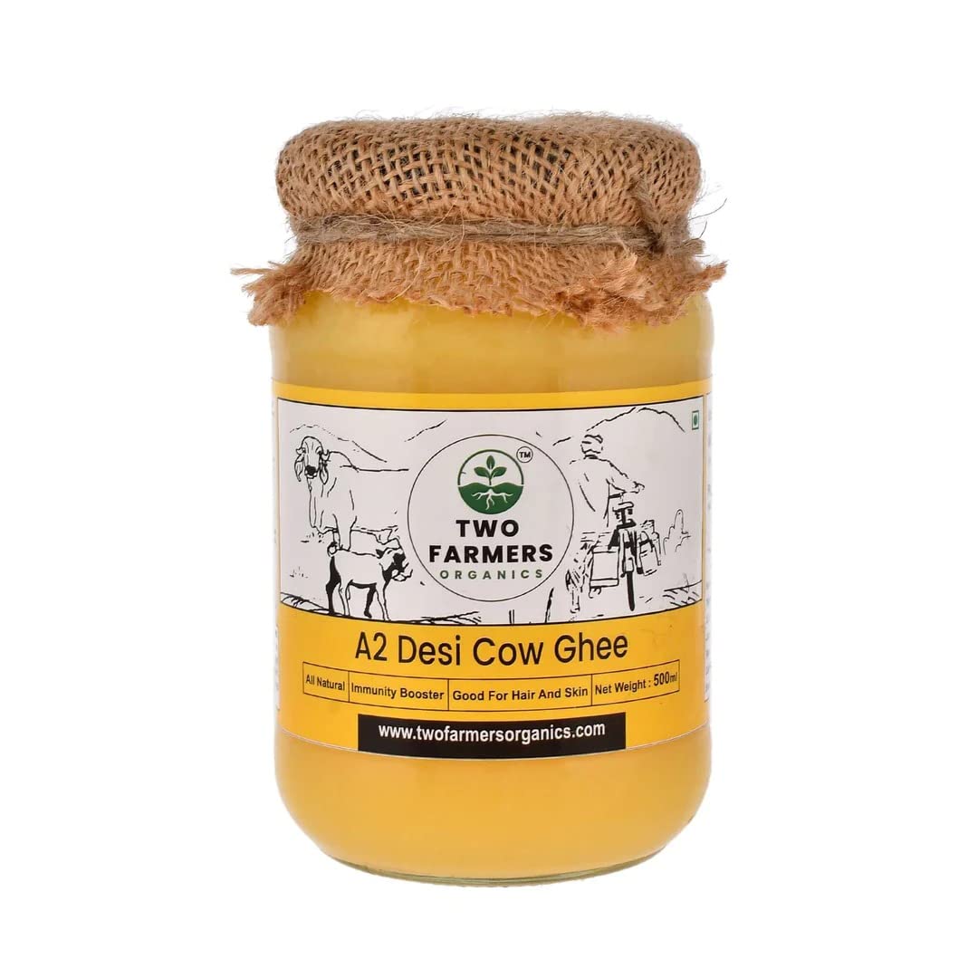 Two Farmers Organics A2 Cultured Desi Cow Ghee (500 Ml Glass Jar) (B0B75Z79LC) Amazon Price History, Amazon Price Tracker