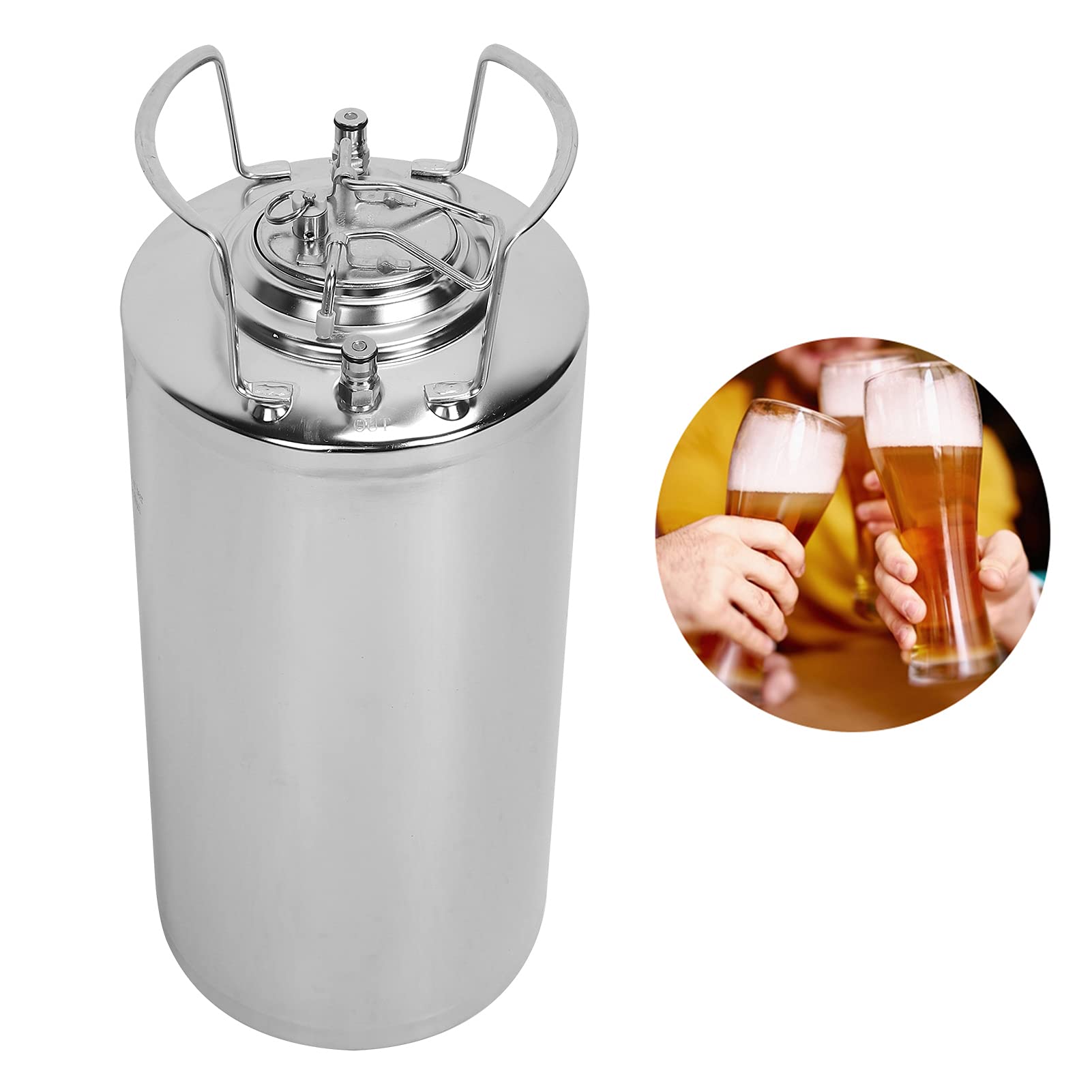 Amazon | ビール樽ステンレス鋼ビール樽18.5Lクラフトビール発酵貯蔵用