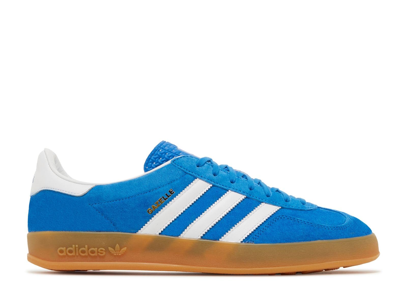 adidas Men's Gazelle Indoor Sneaker, Blue Bird/Cloud White/Blue Bird, Size 9.5
