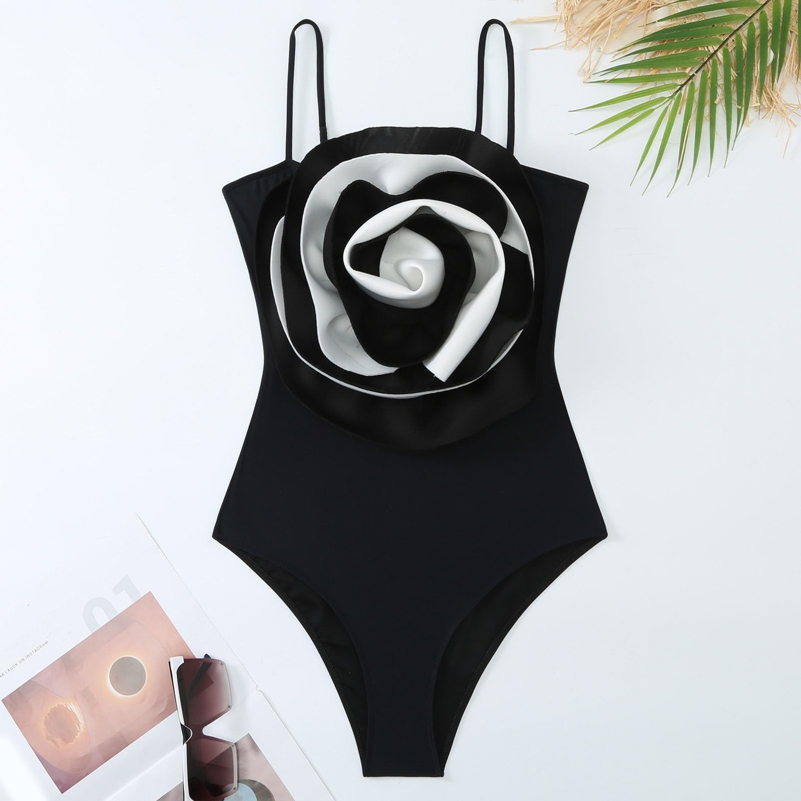 Conjunto de Tankini Femenino Elegante Traje de Baño Dos Piezas Ajustable para Vacaciones de Primavera y Verano