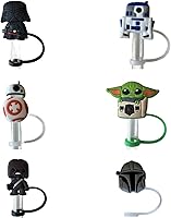 Vista 26 de Paquete de 6 tapones de 10 mm para pajitas compatibles con las pajitas más anchas de Stanley y Simple Modern (Paquete divertido)