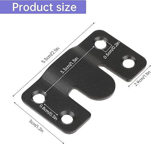 Miniatura 9 de 4 pares de ganchos entrelazados para colgar fotos, acero inoxidable, resistente, para marco de fotos, gancho grande para colgar fotos, hebilla para