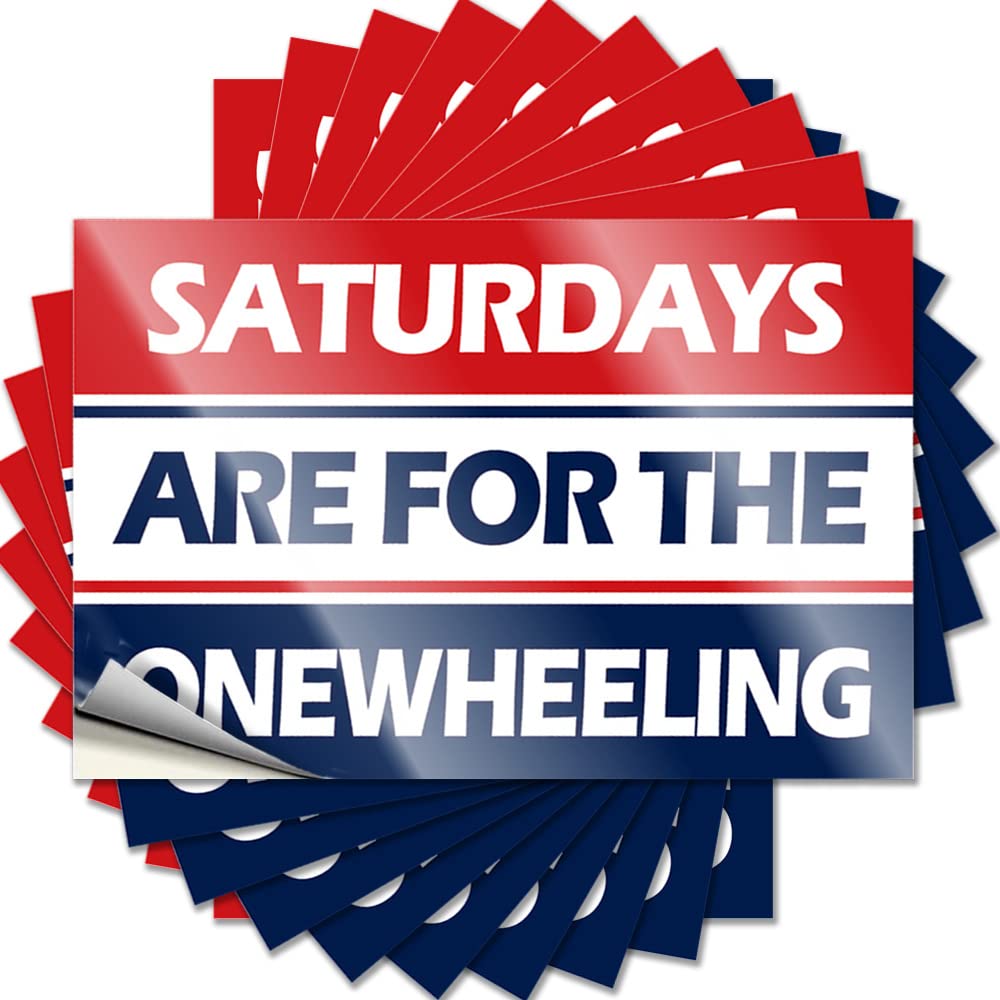 Saturdays are for The Onewheeling Sticker Funny Home Decor | Affirmation Tumbler Removable Decal Pack(6X9CM)