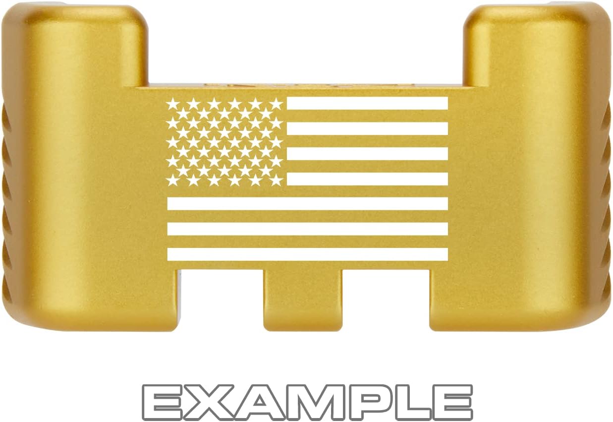 NDZ Performance Aluminum Slide Racker Assist Back Plate for Gen 1-5 Glock 17 19 19x 22 23 24 26 27 31 32 33 34 35 45 47 49, Improved Slide Grip - Made in USA