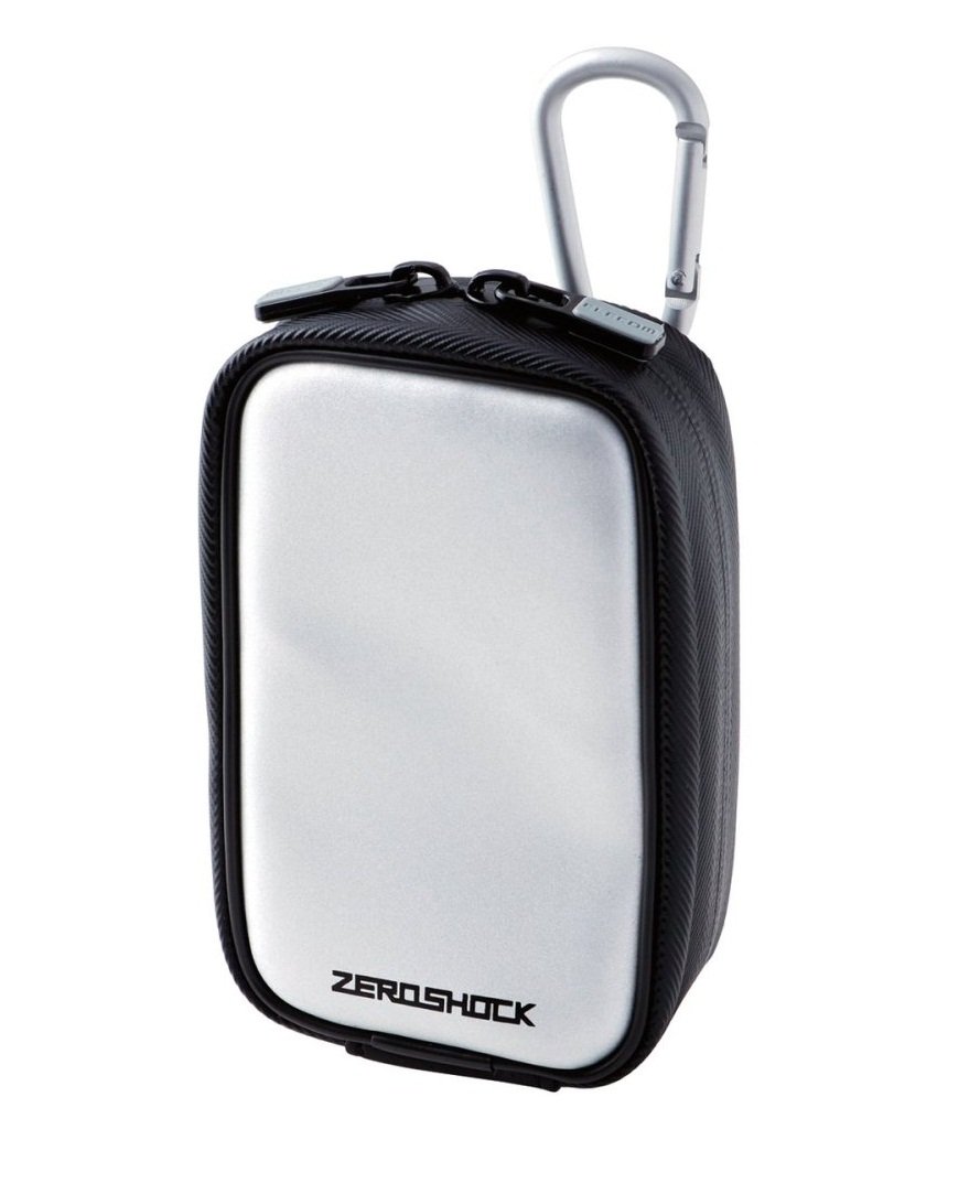 ELECOMDigital Camera case ZEROSHOCK Medium Size Black ZSB-DG014BK