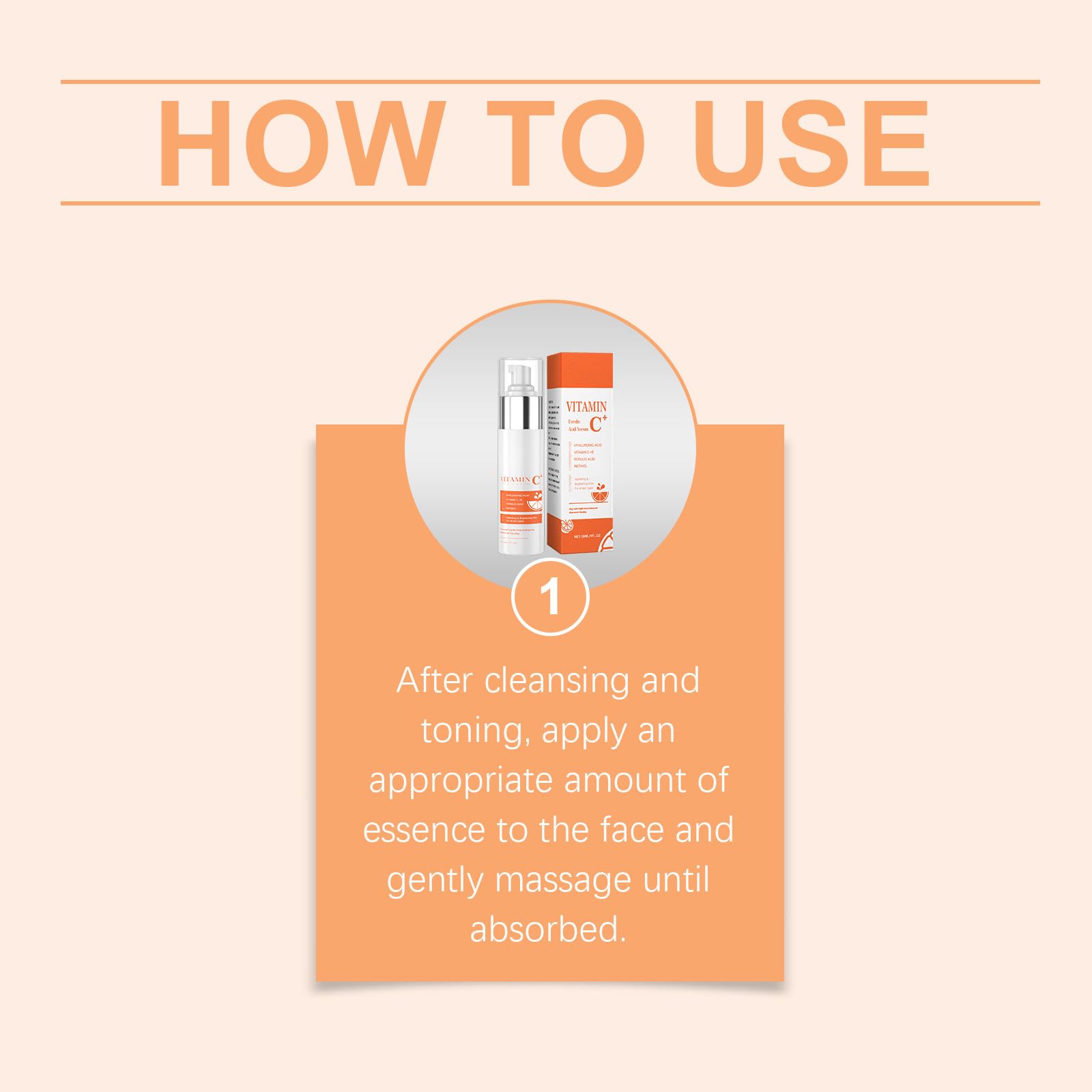 Siero alla vitamina C per il viso con acido ialuronico - Siero alla vitamina C e retinolo - viso anti-età per aiutare a ridurre rughe, macchie dell'età e rassodare la pelle, 30 ml (8 bottiglie)