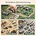 3 otters 62PCS Die-cast Military Vehicles Playsets,Army Toy Vehicle Models Alloy Metal Vehicle with Army Men, Truck Tank Helicopter Toys Military Combat Toys for Boy Girl Kid Birthday Gift Party Favor