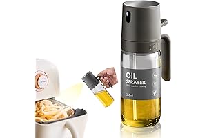 fiewmay 8.5oz Glass Oil Sprayer, Perfect Kitchen Gadget for Healthy Cooking