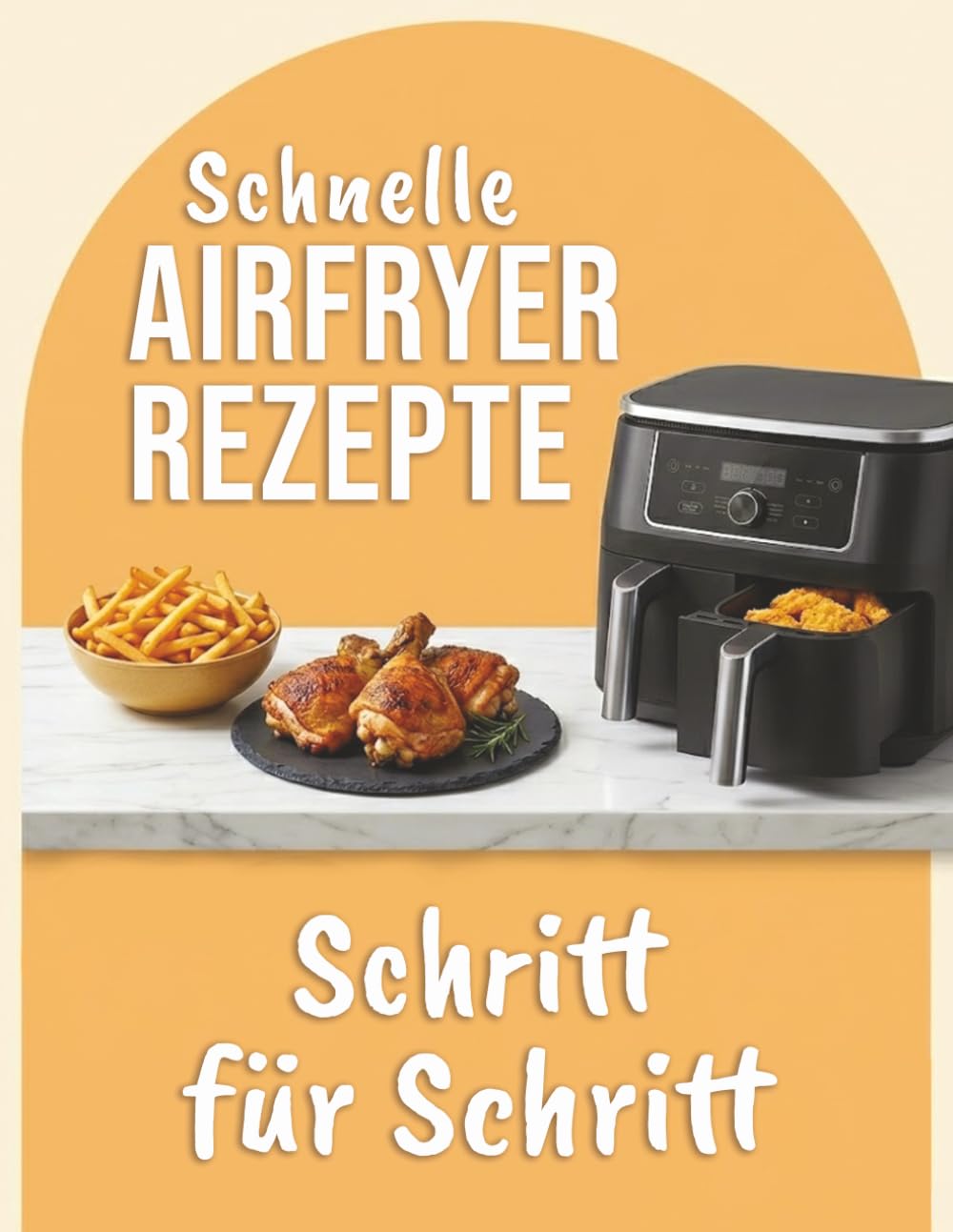 Airfryer Rezeptbuch Schritt für Schritt: Schnelle, gesunde und einfache Rezepte für Anfänger, Abnehmen und Abendessen (Rezeptbuch für die Heißluftfritteuse)