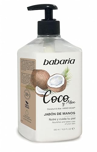 Babaria Jabón Coco y Aloe 16.9 fl oz