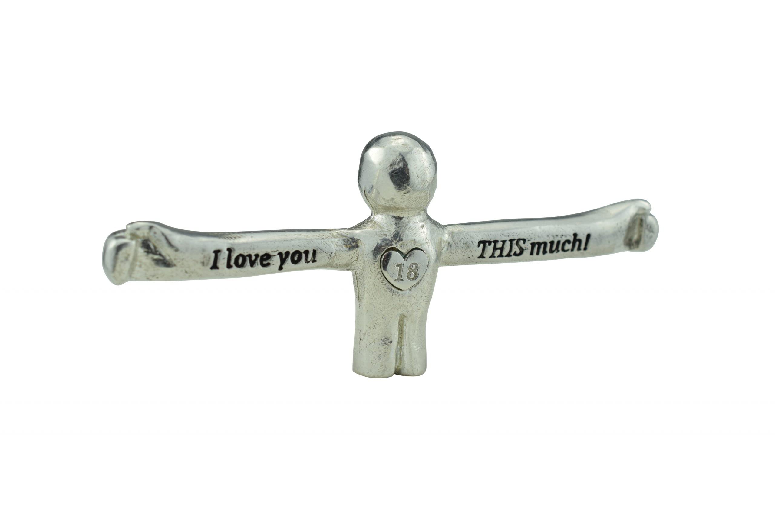Pirantin I Love You This Much Figure - 18th Anniversary Unique Gift for Husband or Wife (ilytm18)