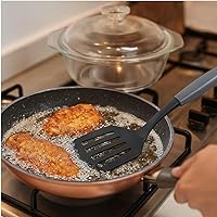 Vista 2 de 2 piezas de nylon Turner ranurado resistente al calor utensilios de cocina espátula aleta aleta 10.5