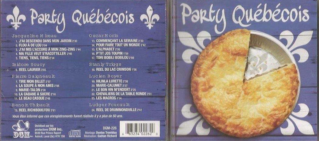 PARTY QUÉBÉCOIS AVEC LUCIEN BOYER, OSCAR MORIN, ISIDORE SOUCY ET PLUS [Audio CD] Jacqueline Mireau, Isidore Soucy, Pierre Daigneault, Benoit Thibault, Oscar Morin, Stanly Triggs, Lucien Boyer, Ludger Foucault,