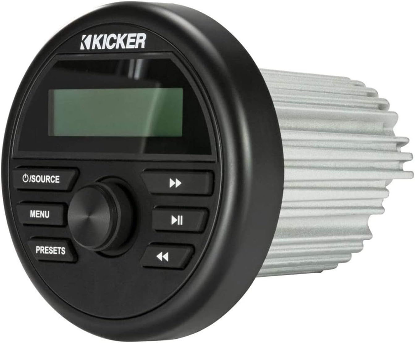 🛒 Flash Sale Kicker 46KMC2 200 Watts Weather-Resistant Marine Grade Compact Gauge Mount Media Center Receiver with AM/FM Radio, USB and Bluetooth Capability