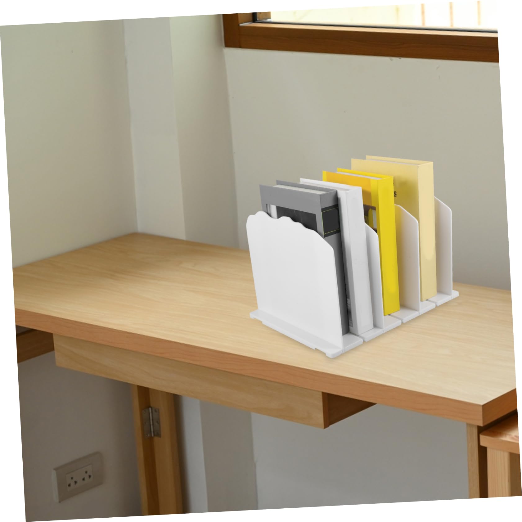 HOOTNEE Bag Shelf Organizer Versatile Compartment Storage for Handbags Books Files Transparent Stackable Design for Closets Desks