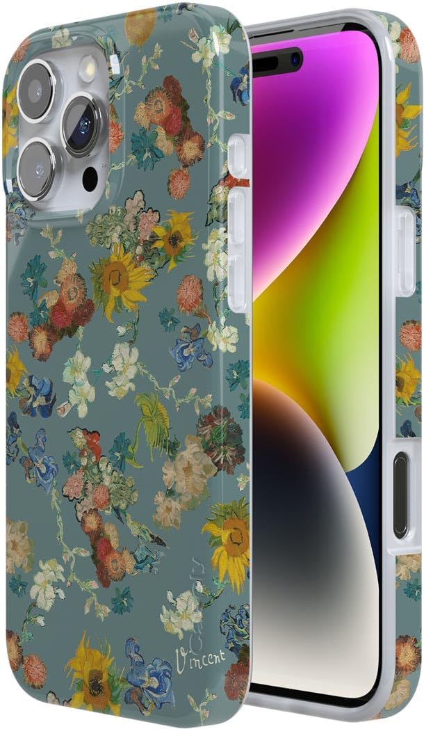 Casely iPhone 16 Pro Case | Van Gogh | Vincent's Flowers | Compatible with MagSafe | Classic Ultra Slim Design