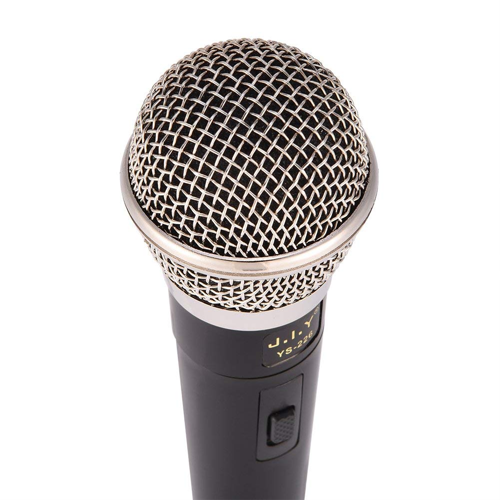 Microphone dynamique omnidirectionnel pour la performance de la musique vocale de karaoké, microphone professionnel portable à voix claire filaire, son plus clair et plus fort.