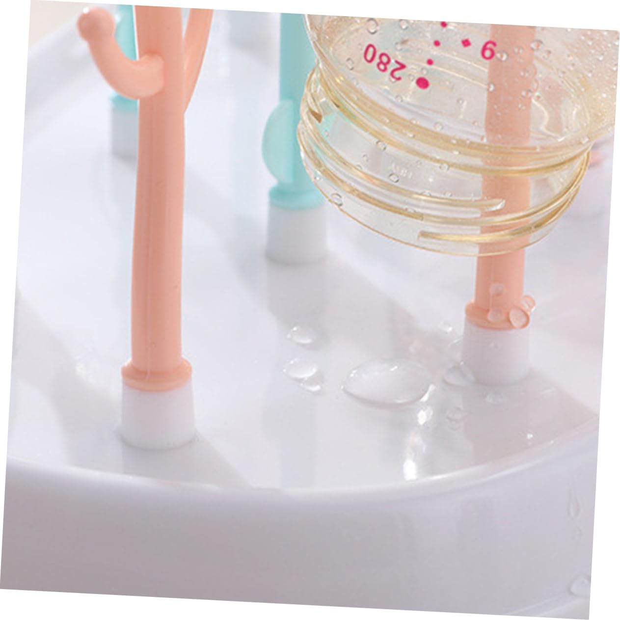 GALPADA Multifunctional Baby Bottle Drying Rack for Infants Branch Shape Organizer with Cover Dishwasher Safe Space-Saving Design Material for Nursery