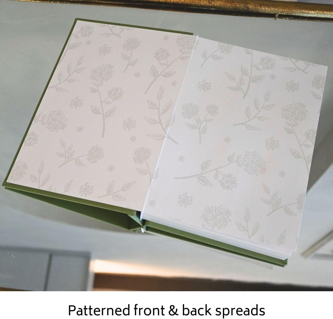 Hardcover Mini Photo Album with Writing Space, 128 Pockets, Compatible with Fujifilm Instax Mini 11 9 8 7s 90 70, Wedding Mini Photo Album (Sage)