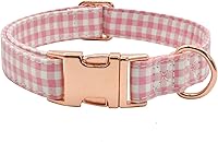 Vista 20 de Collar de perro con hebilla de metal, duradero y ajustable, suave para perros pequeños, medianos y grandes, talla S (10-14 pulgadas), flor 3