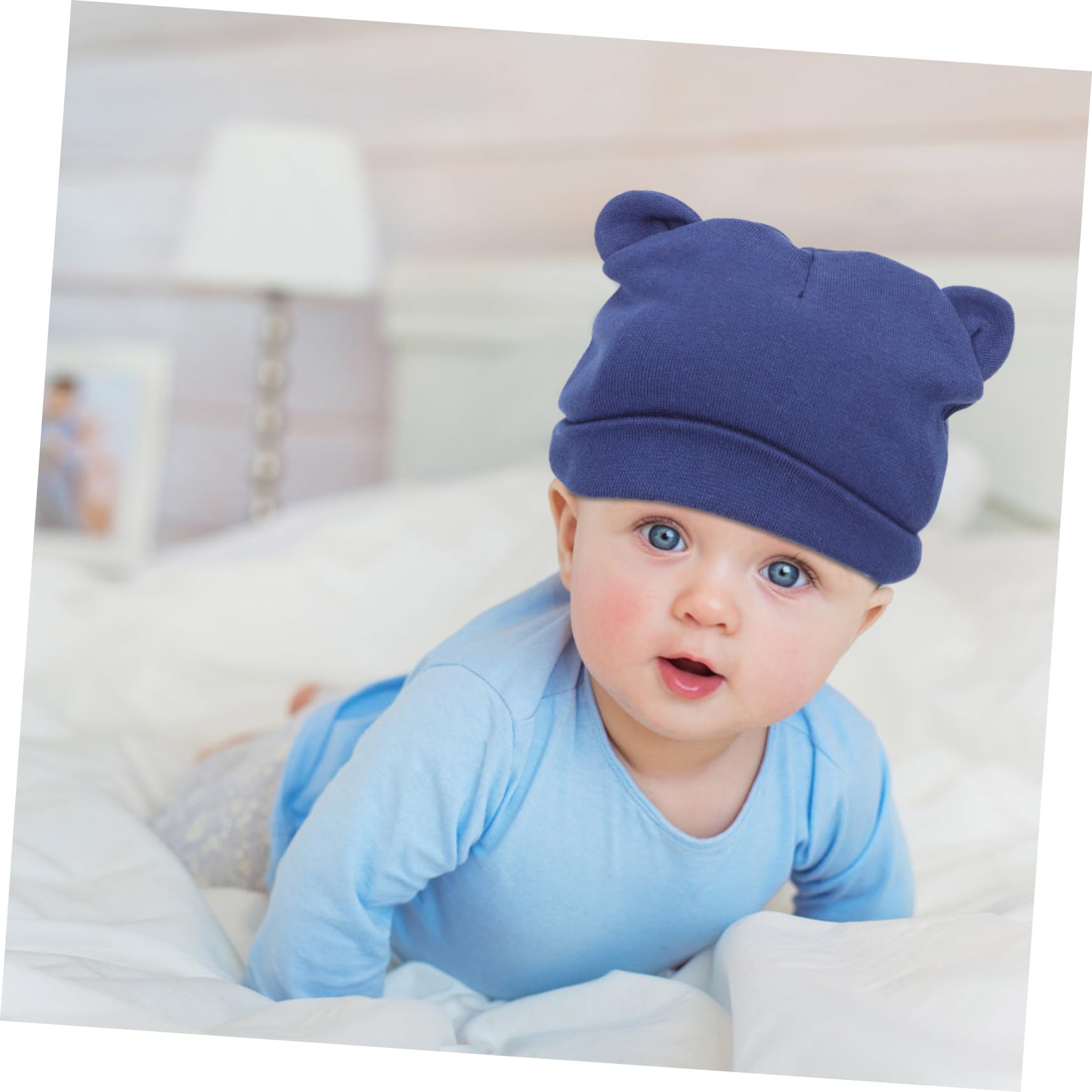 Healvian Lindos Sombreros De Bebé Gorro De Bebe Sombreros De Algodón Recién Nacido Sombreros De Bebe Gorros Infantiles Orejas Chico Sombrero De Bebé Gorra Infantil