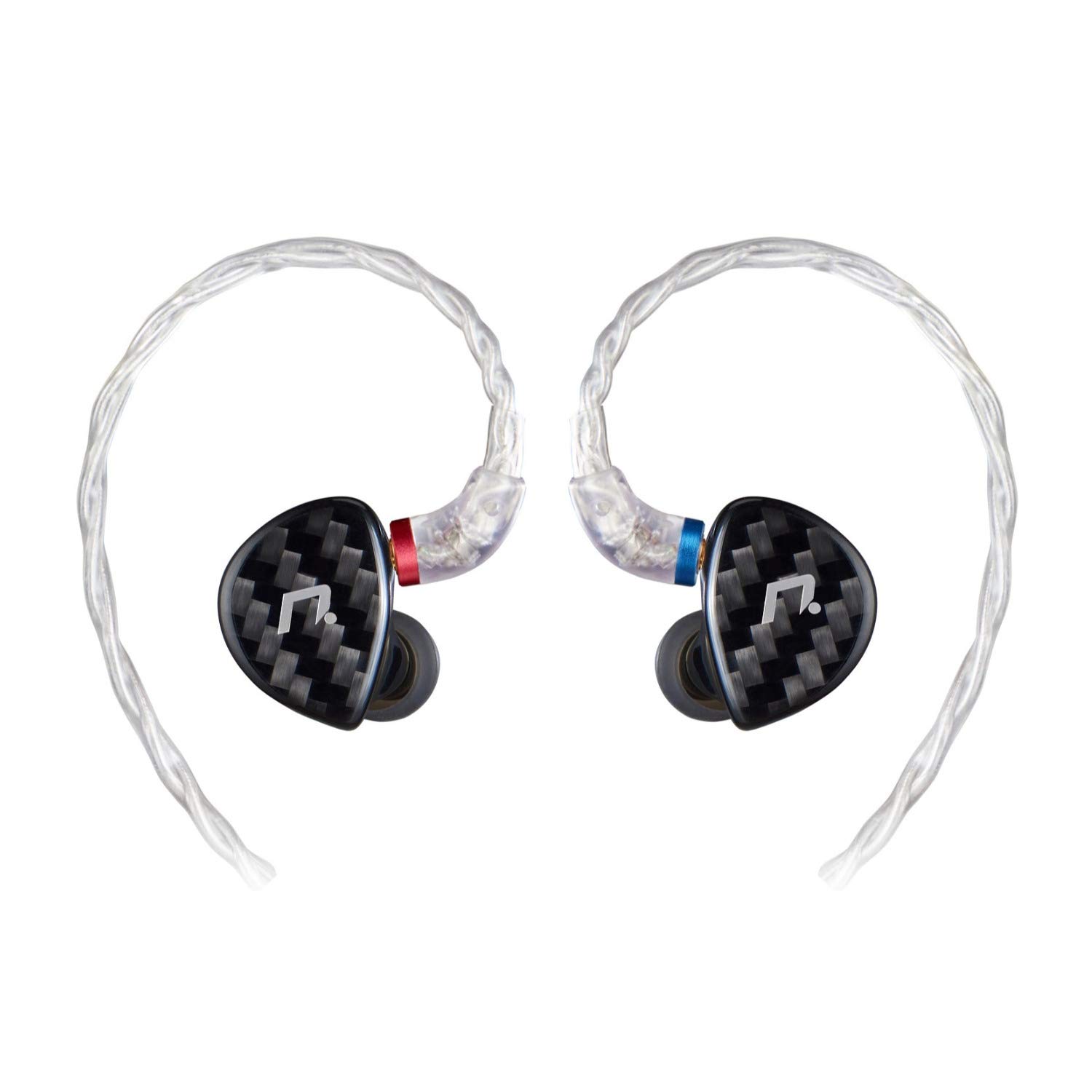 NXEars Sonata High-Performance AGL IEM Earphones with Silver Plated MMCX Cable (Black)