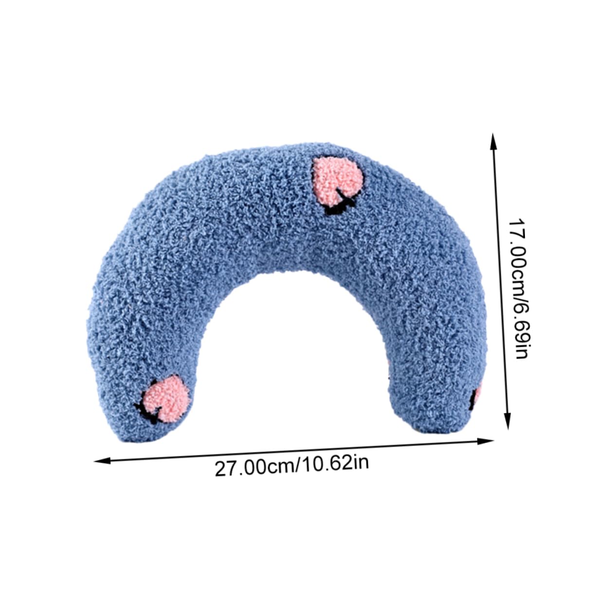 BESPORTBLE U-Shape Pillow for Pet Sleep Calming Pillow Neck Support for Cats Dogs Comfortable and Safe