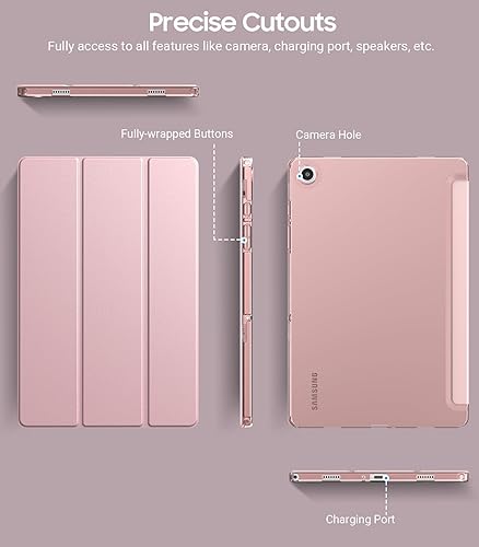 Miniatura 8 de TiMOVO Funda para Samsung Galaxy Tab A9+A9 Plus de 11 pulgadas 2023, delgada y suave TPU translúcida esmerilada cubierta protectora trasera para