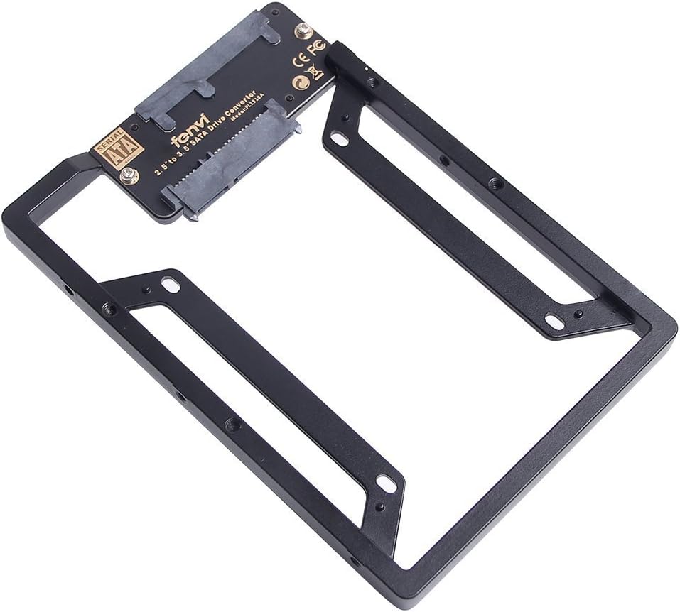 Fenvi 2.5" to 3.5" Drive Converter SATA Hard Drive or SSD Converter Bracket for Mac/PC 2.5 Inch SSD to 3.5 Inch Internal Hard Disk Drive Mounting Kit Bracket Make Your Old MAC Faster