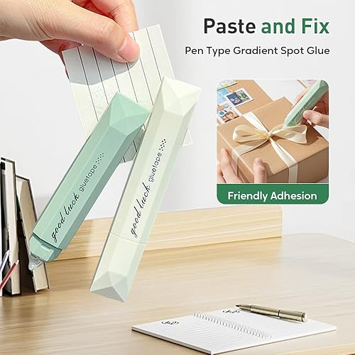Miniatura 7 de Lapices de Cinta de Doble Cara, Nuevo Dispensador de Cinta de Doble Cara para Álbum de Recortes 2026, 4 Piezas de Cinta Adhesiva para Manualidades,