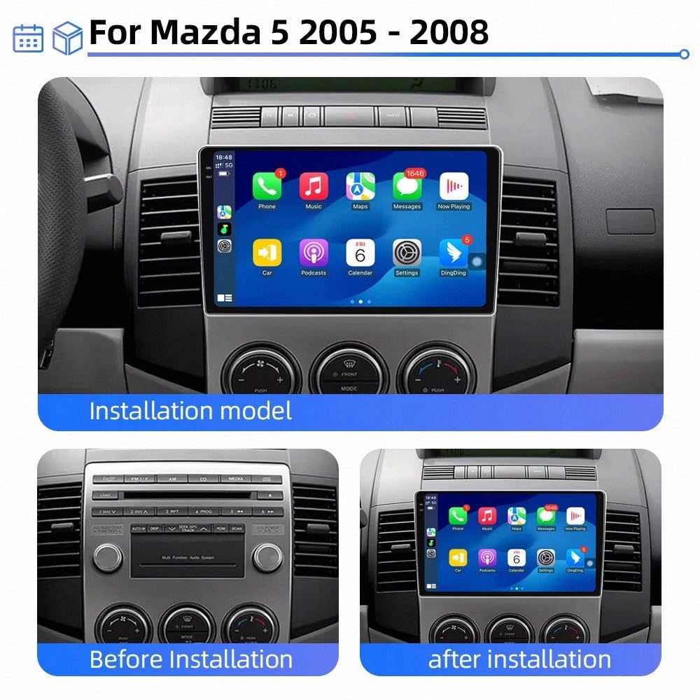 Ekran Carplay dla Hyundai H1 II 2 2017 2018 Przenośne Radio Samochodowe Z Ekranem Dotykowym Hd, Funkcją Mirror Link I Carplay;, 8 Rdzeń 8G+256G