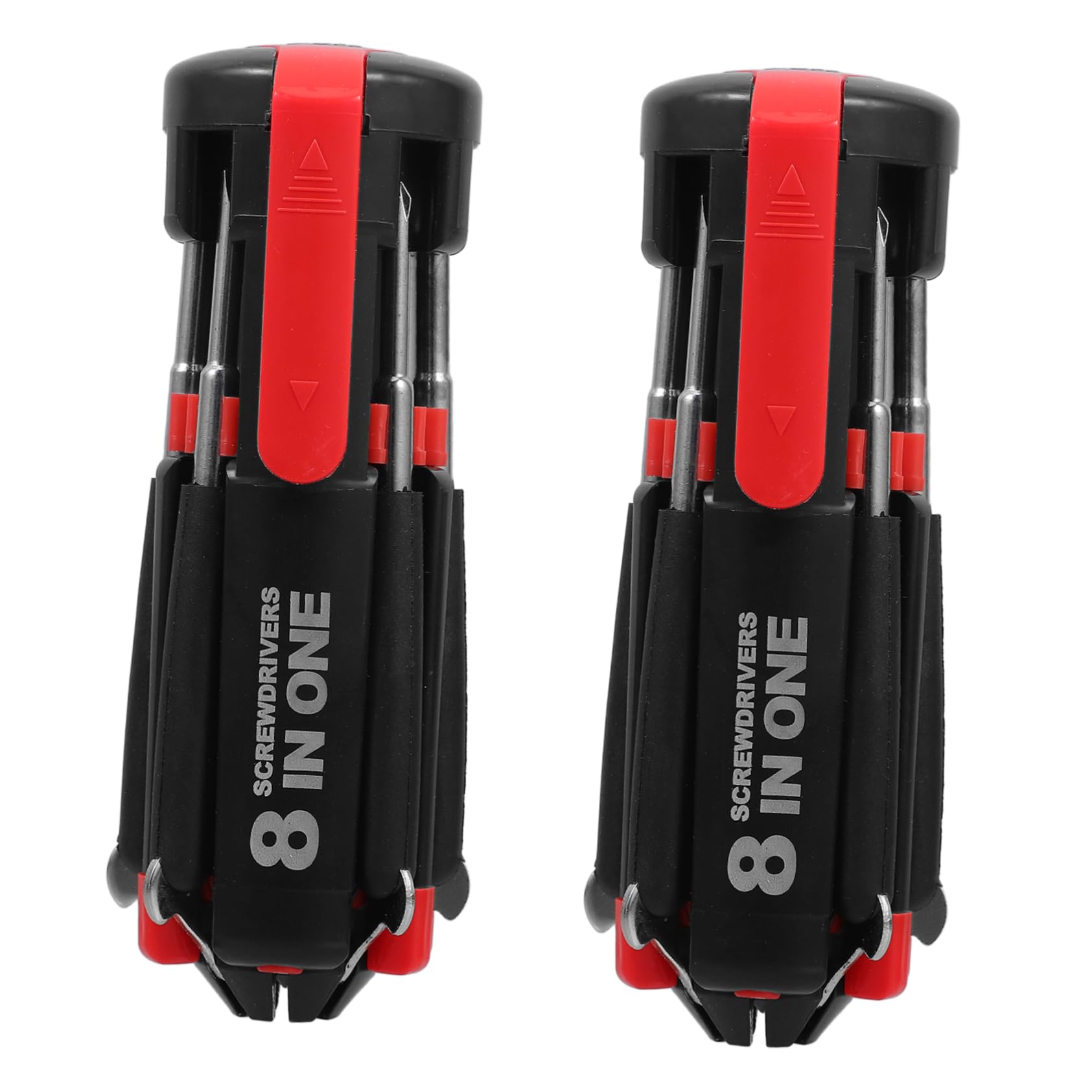 Tournevis stylo multifonction Operitacx avec lampe LED intégrée en acier pour bricolage 2 pièces