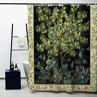 Obal Shower Curtain, Leopards In Jungle Black Background Bathroom Curtains Water Resistant Mould Resistant Polyester Heavy Weight Home Accessories Set With Curtain Hooks Washable, (71 in X 71 in)