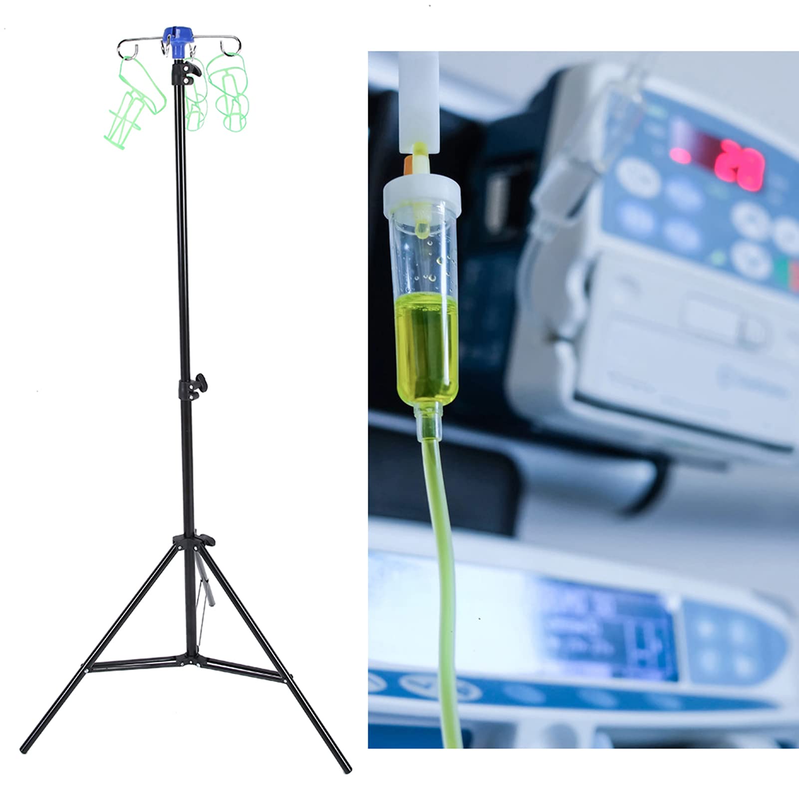 Tropfbeutelständer, Infusionsständer, langlebig, leicht, faltbar für Pflegeheime