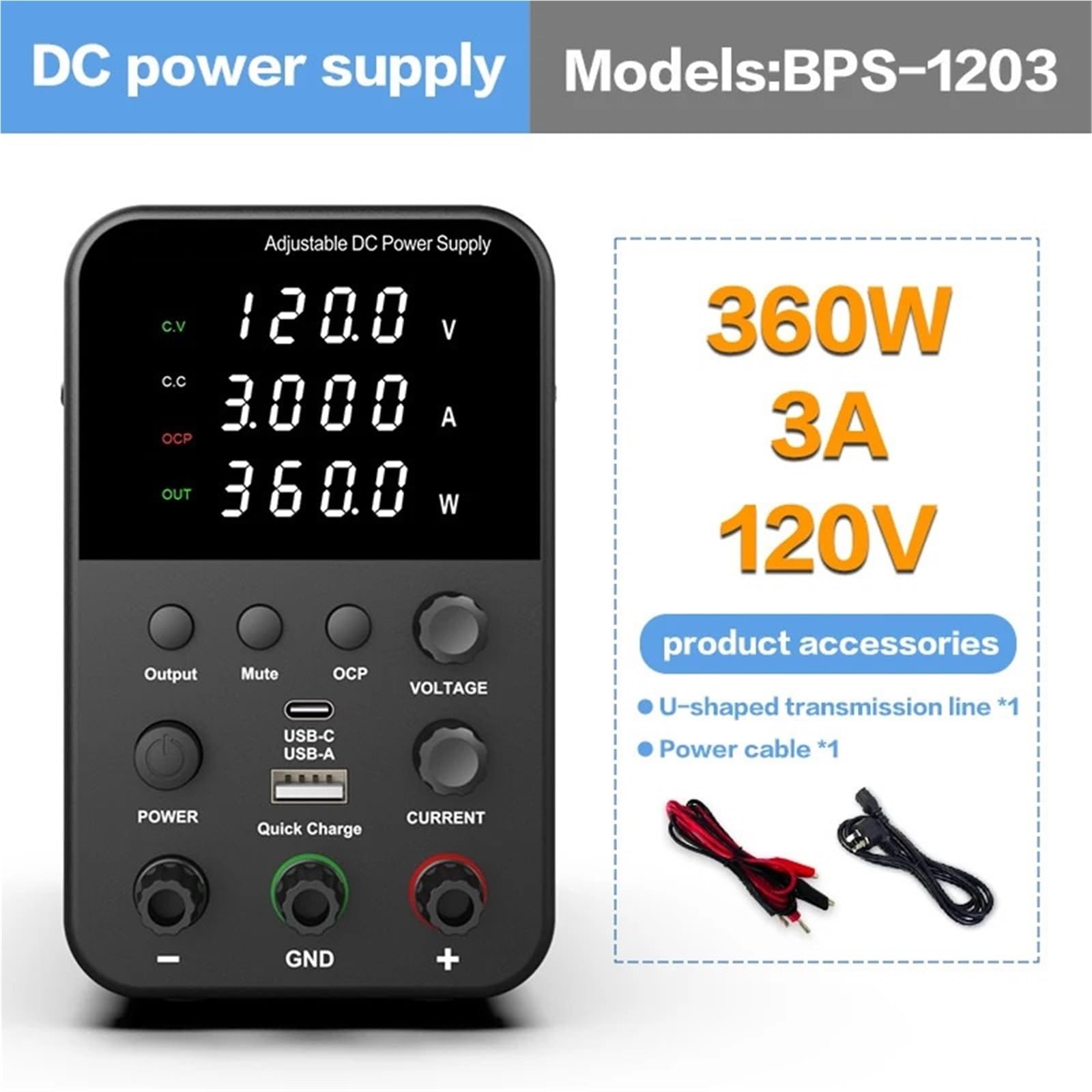Fuente de alimentación de laboratorio ajustable de 30 V, 10 A, regulador de voltaje ajustable, 60 V, 5 A, estabilizador, fuente de alimentación conmutada