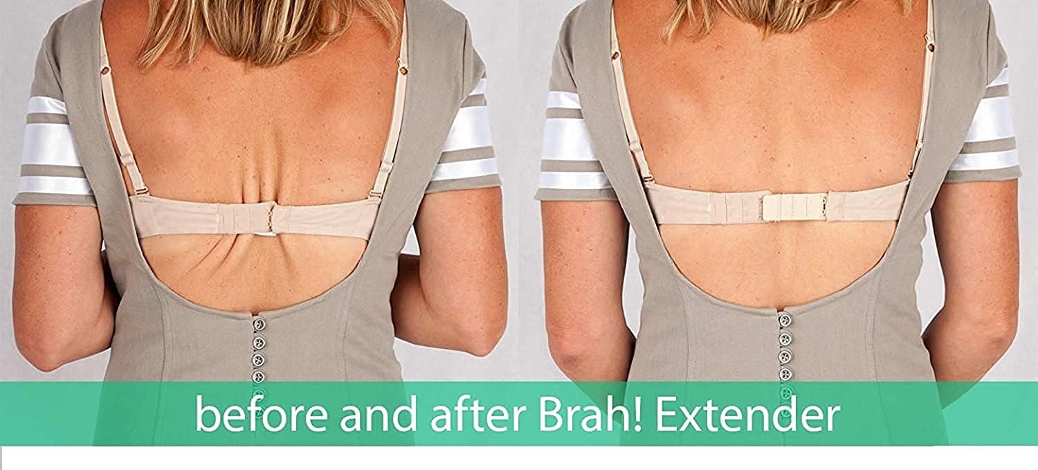 DClub Bra Extender Stretchy Soft and Comfortable Bra Strap Extender for Women in Pregnency or Weight gain. (6 PIECES (3X3 HOOK), SKIN) - Image 4 thumbnail