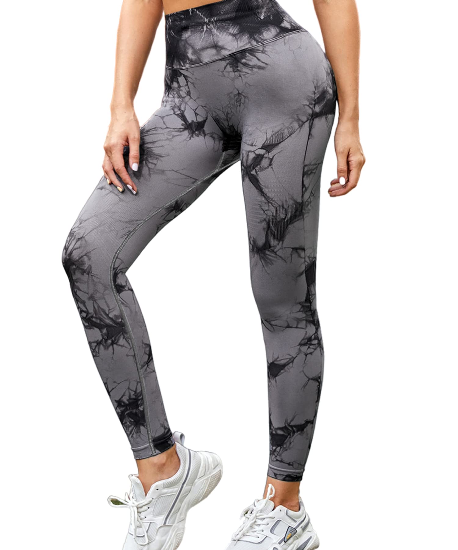 Merlvida Leggins Sportivi Donna Vita Alta Leggings Push Up Pantaloni Palestra Controllo della Pancia Anticellulite Pantacollant Opaco Elastici Tuta Collant Abbigliamento Sportivo Donna Yoga Fitness