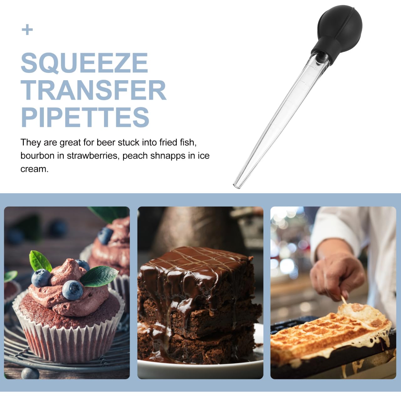 Amosfun Grande Pipette GraduéE 100 Ml Outil De Transfert Alimentaire En Plastique Pour Cuisine PâTisserie Infusion Compte-Gouttes PréCis