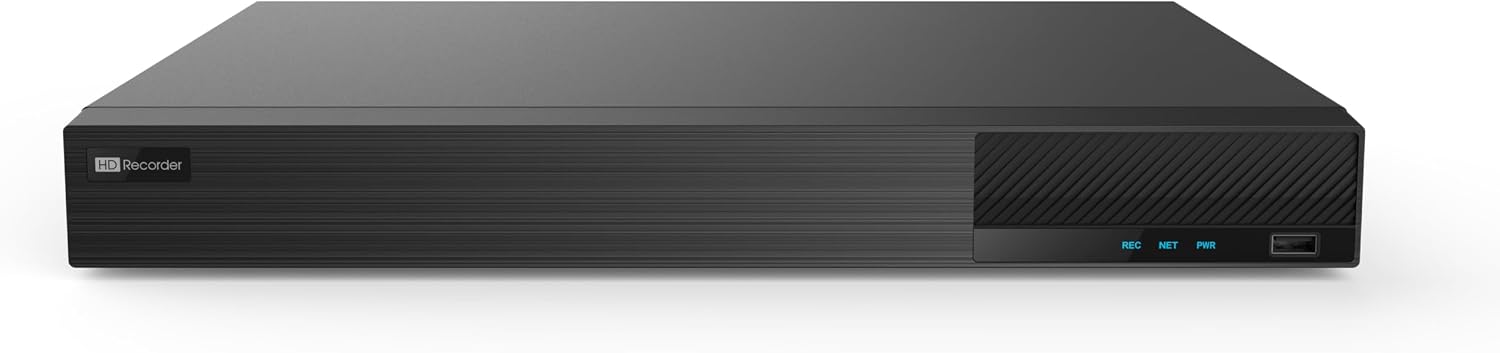 8 Channel 4K Hybrid 5-in-1 DVR for Security Camera System, ED8208H5-FN2, 8CH 4K TVI/AHD/CVI/Analog Camera, Additional 8CH IP, HDMI/VGA Output, Alarm, 2 SATA, Smart Search 24/7 Surveillance CCTV DVR
