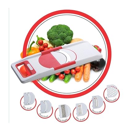 TDO 6 in 1 Slicer & Nestwell 1 ABS Vegetable Fruit Slicer Chopper Cutter