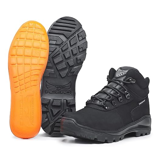 Bota Militar Tatica Padrão Americano Cano Curto Acero Couro