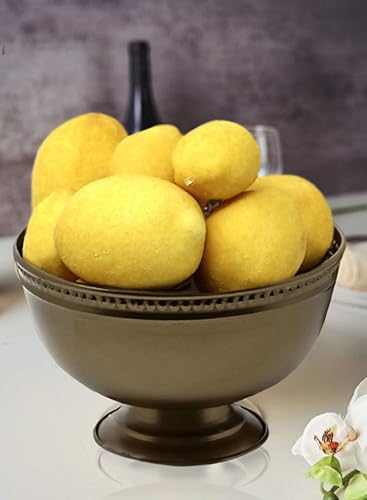 Miniatura 5 de Serene Spaces Living Cuenco de pedestal de hierro dorado antiguo, cuenco con pies versátiles, juego de 12, mide 4.5 pulgadas de alto y 6.75 pulgadas