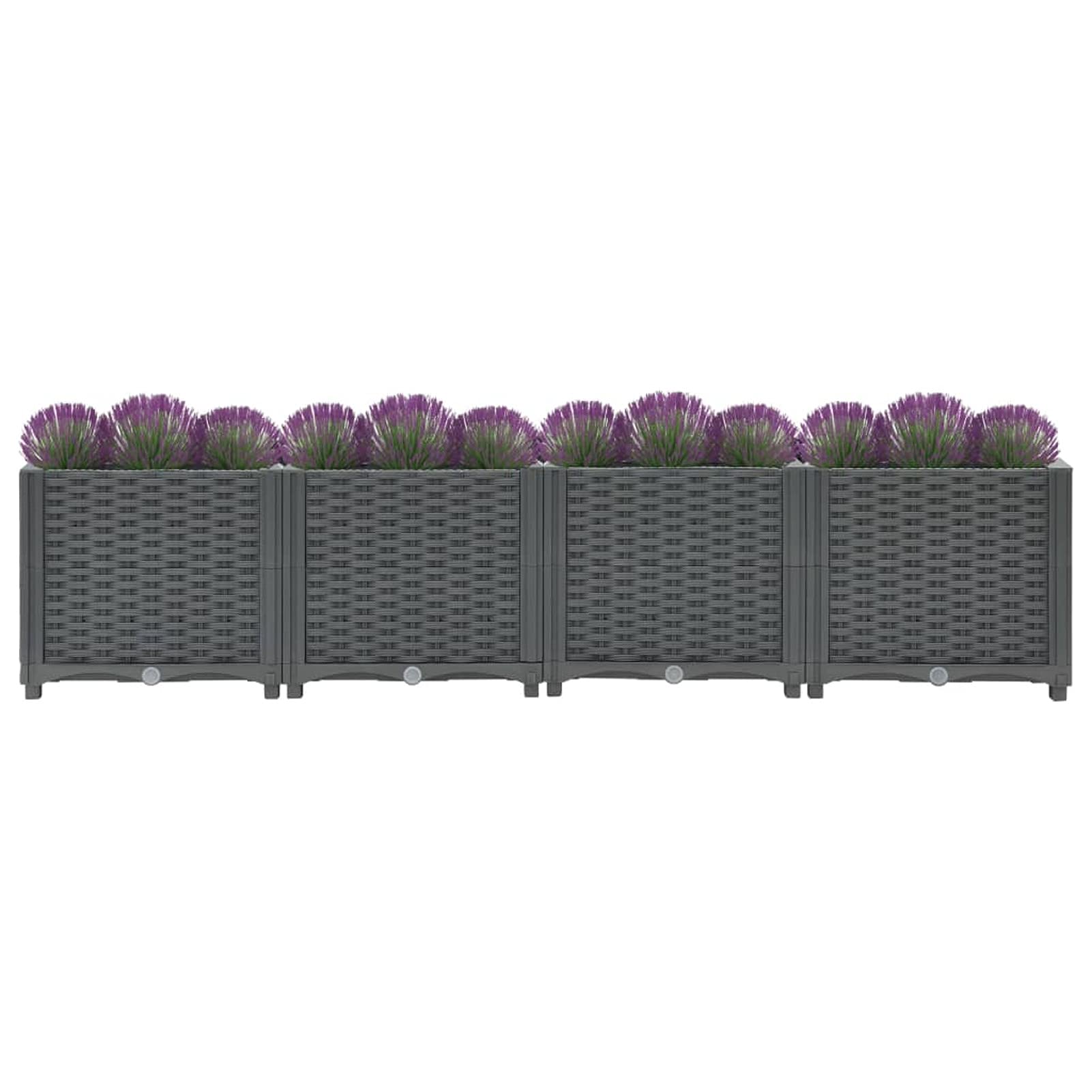 Arriate, Mesa De Cultivo, Huerto Domestico, Arriate De Jardín, Cultivo De Plantas Aromaticas, 160x40x38 cm Polipropileno