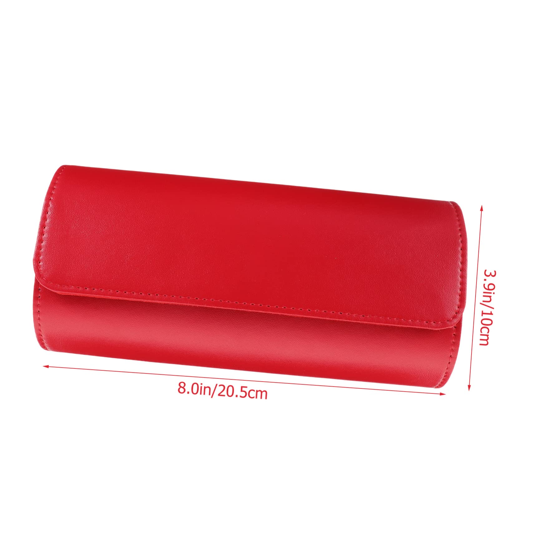 COLLBATH Porta Orologi A Rotolo Custodia Per Orologi in Pelle Scomparti E Cuscini Per Protezione E Separazione Completa
