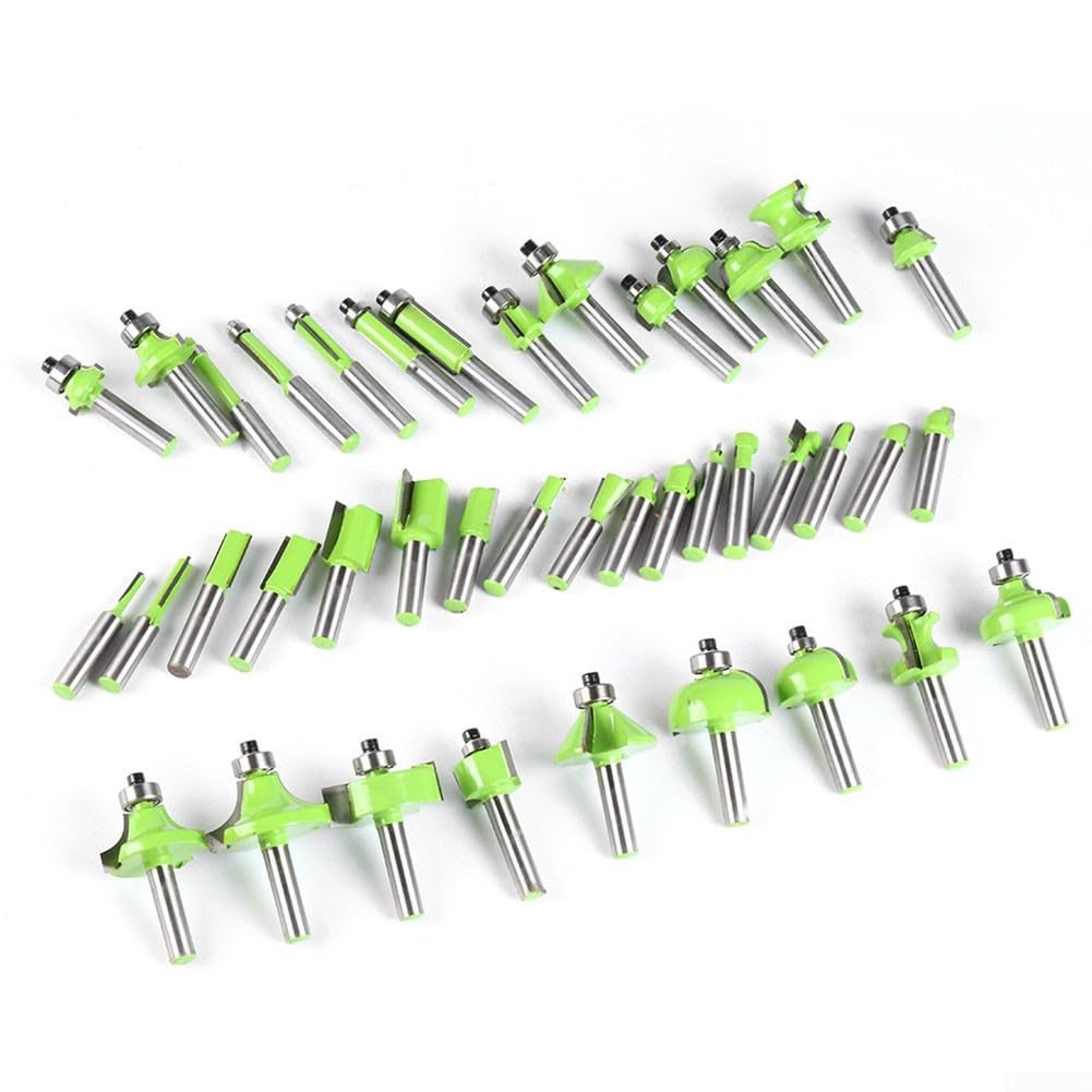 Set 40 per punte Fresa 8mm Acciaio per duro Set 40 per punte