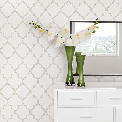 Miniatura 10 de Papel para empapelar diseño marroquí - Pelar y pegar - por Simple Shapes Gris