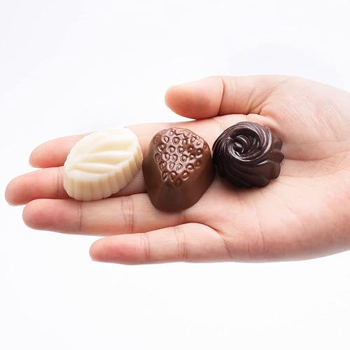 Miniatura 2 de Hiawbon 30 Pcs Fake Chocolate Artificial Food Chocolate Realistic Mixed Color Chocolate Models Bulk Faux Dessert